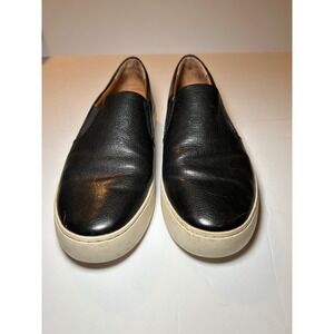 FRYE Black Leather Slip On Sneakers Women's Size 9M Platform Comfort